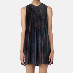 Golden Goose Astrid Mini Dress in pleated lurex Sz 36